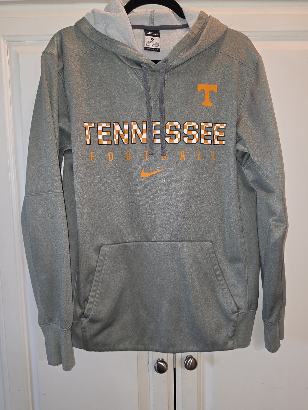 Tennessee Volunteers Football Nike Gray and Orange Hoodie Size Medium